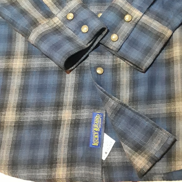 Lucky Brand/Pendleton pearl snap Austin sz S - Picture 4 of 8